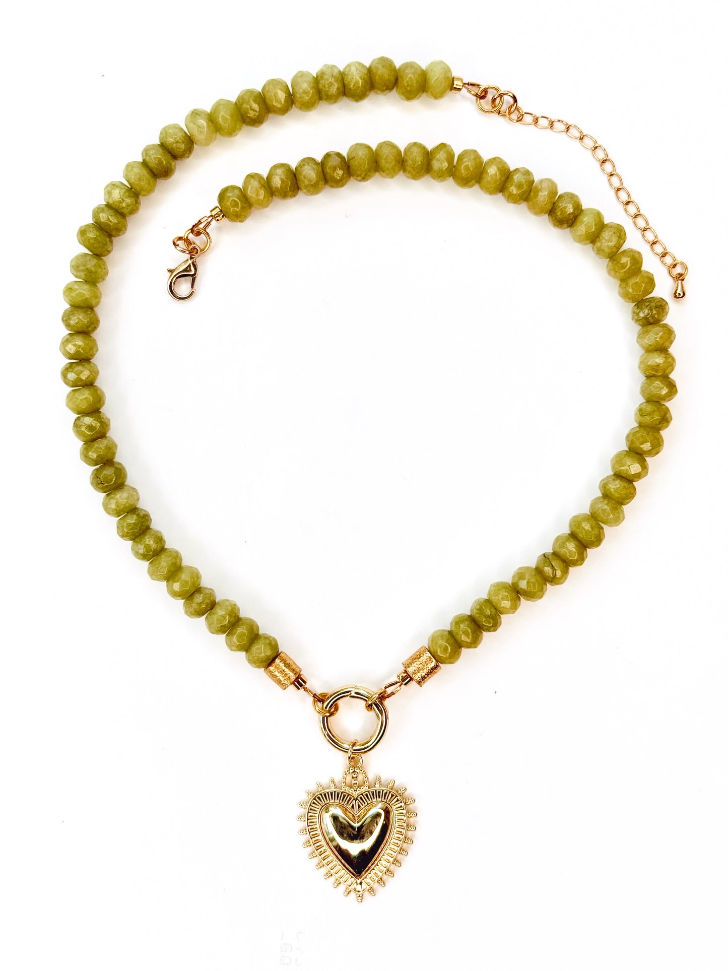 “Faceted Chartreuse” Necklace