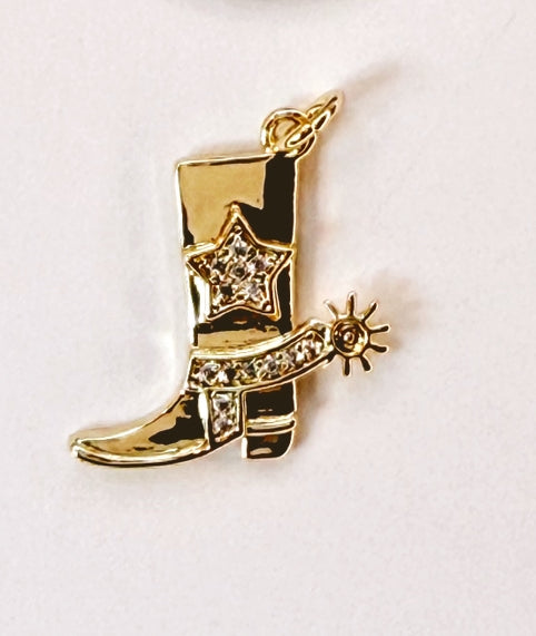 Cowgirl Boot Pendant