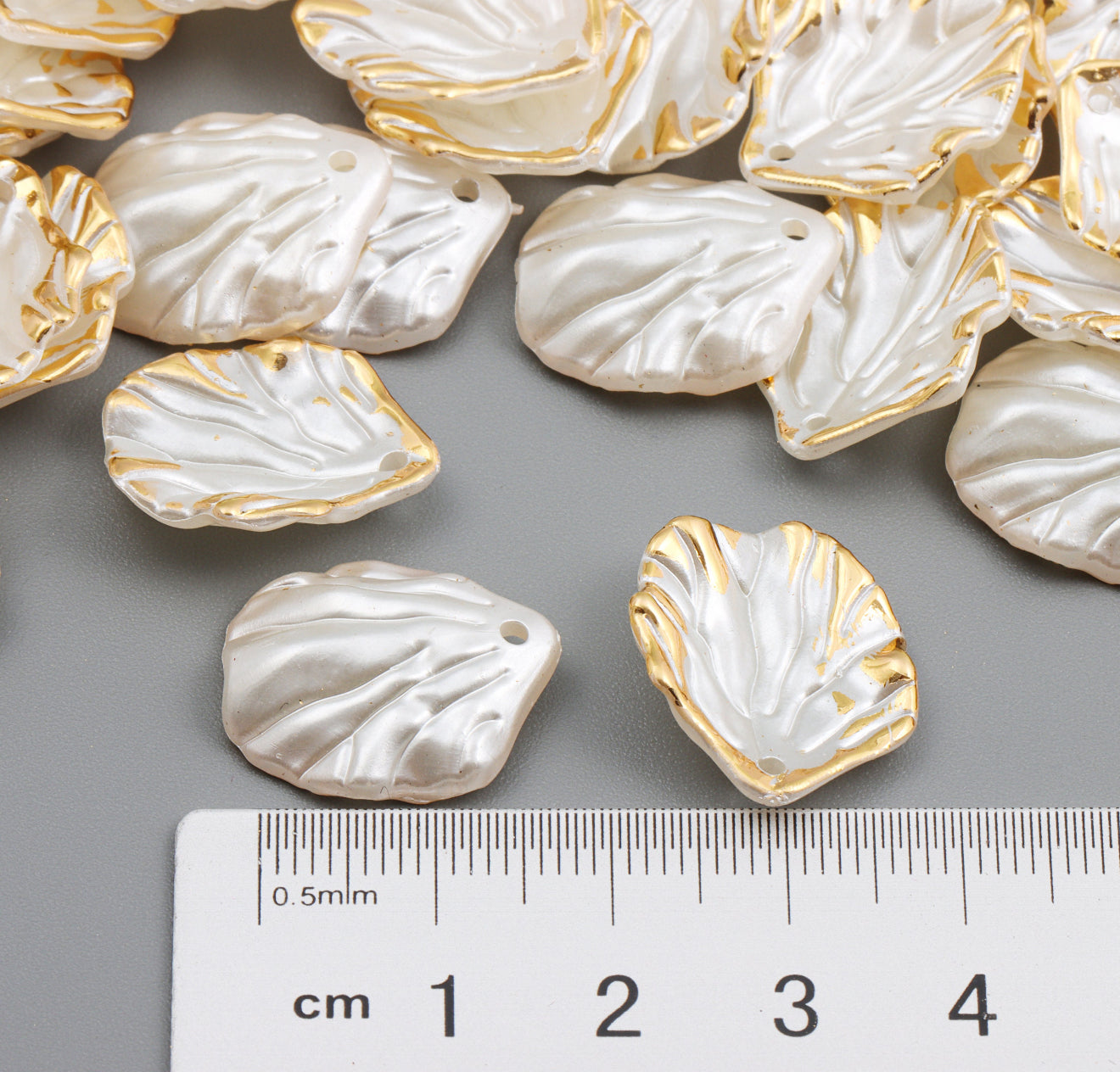Pearly Scallop Shell Charm