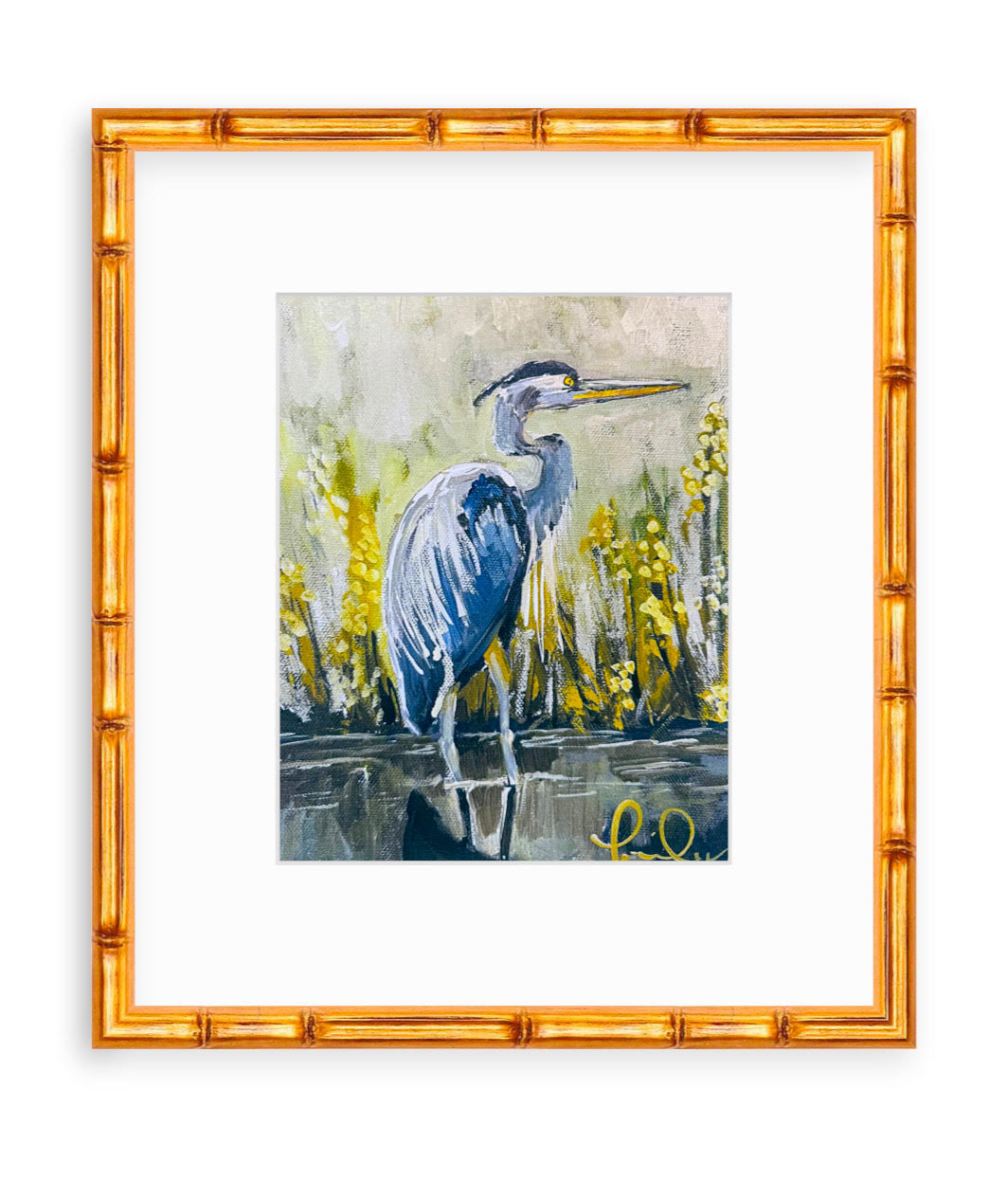 "Blue Heron" Giclee Print