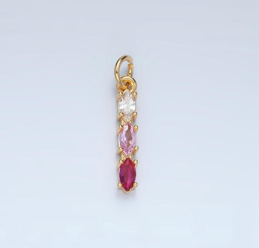 Pink Marquis Linear Charm