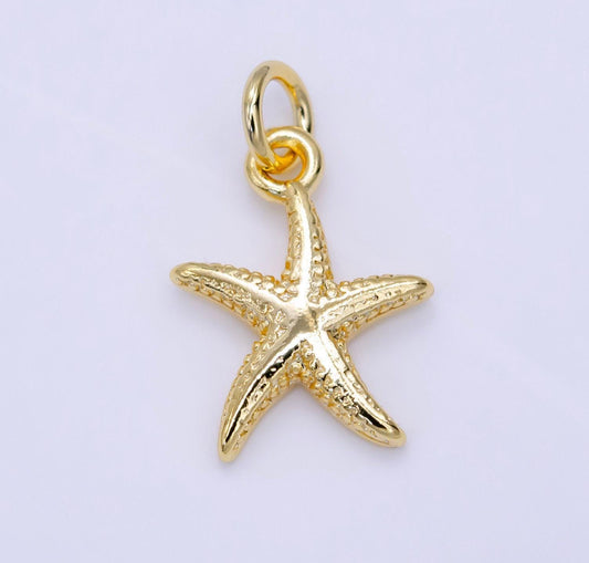 Mini Textured Starfish Pendant
