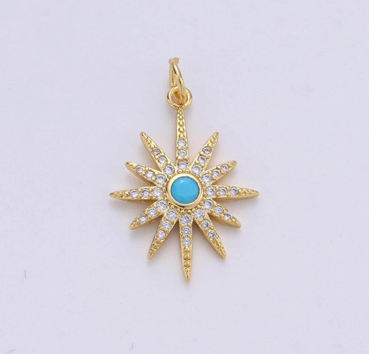 Blue Star Charm