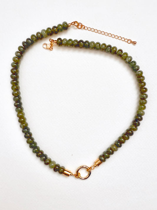 “Dark Olive” Necklace