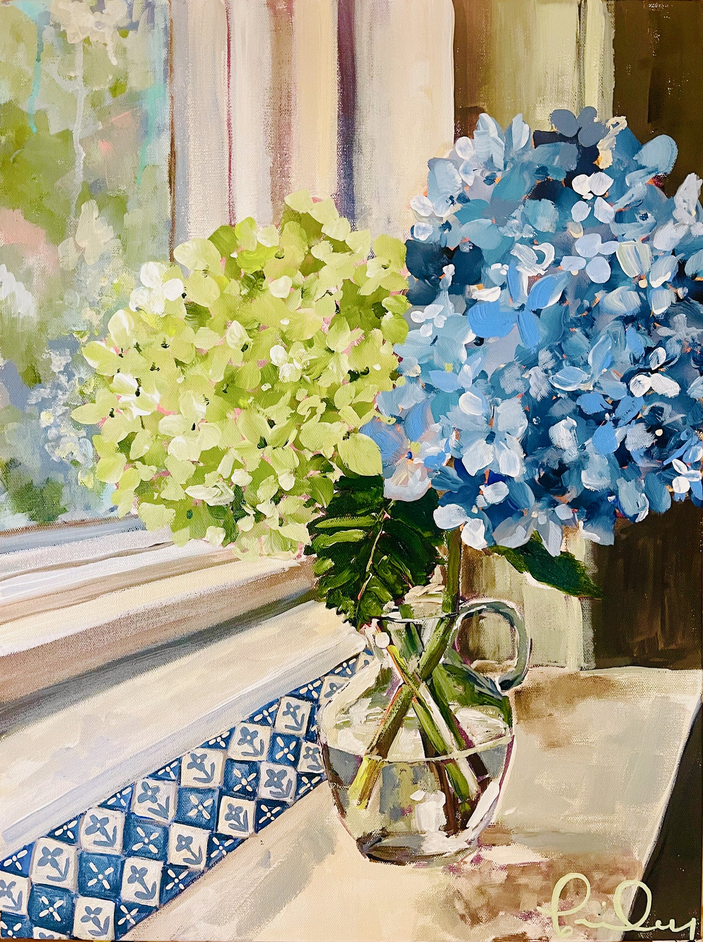 “Hydrangeas at First Light”