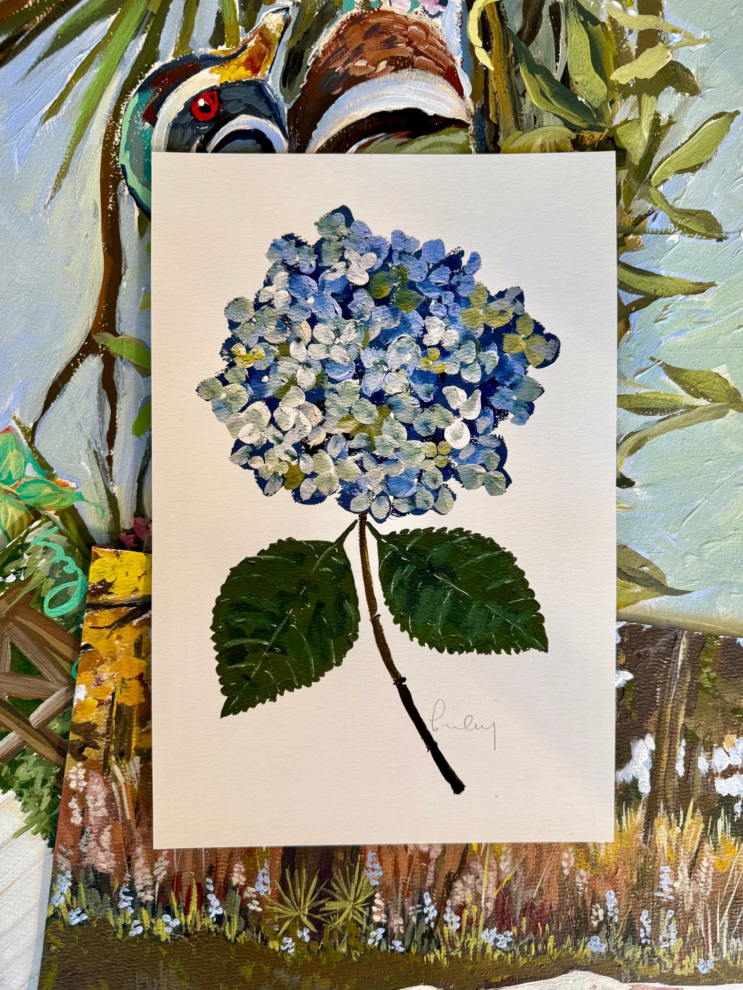 "Hydrangea Botanical" Giclee Print